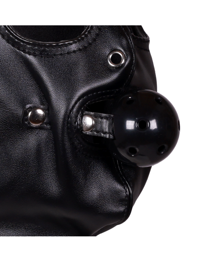 Blindfolded Mask with Breathable Ball Gag - Black Blindfolded Mask with Breathable Ball Gag - Black