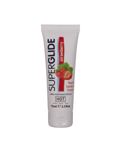 Superglide - Edible Waterbased Lubricant - Strawberry - 3 fl oz   75 ml Superglide - Edible Waterbased Lubricant - Strawberry - 3 fl oz   75 ml
