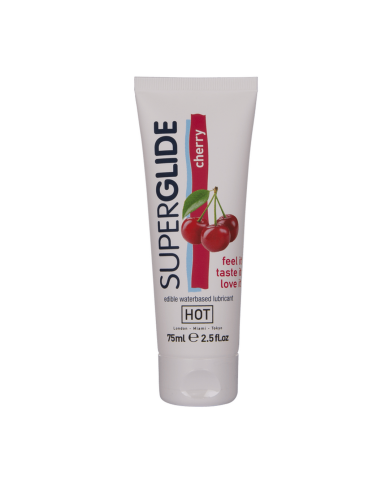 Superglide - Edible Waterbased Lubricant - Cherry - 3 fl oz   75 ml Superglide - Edible Waterbased Lubricant - Cherry - 3 fl oz   75 ml