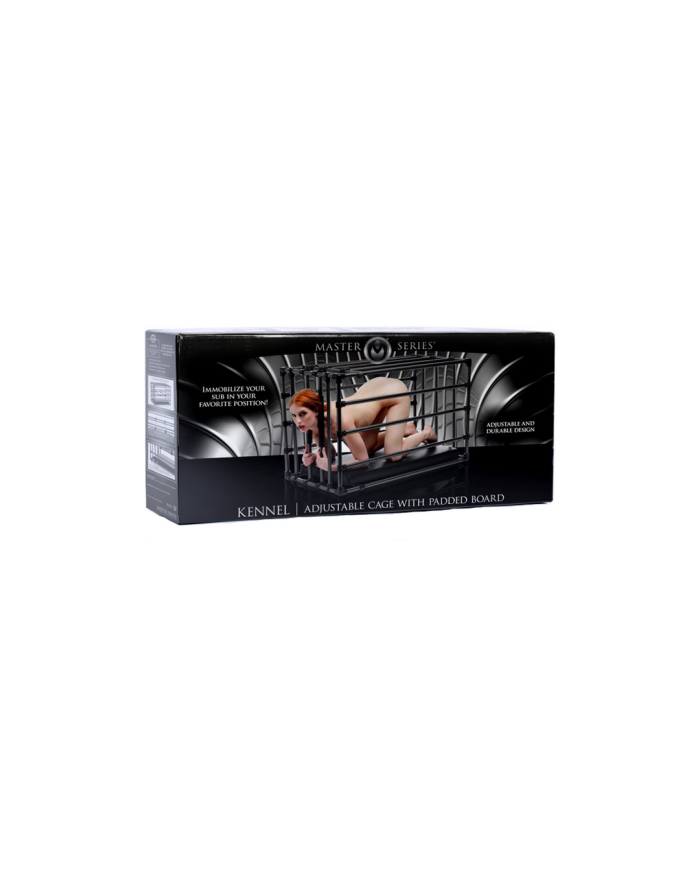 Kennel - Adjustable Puppy Cage with Padded Board