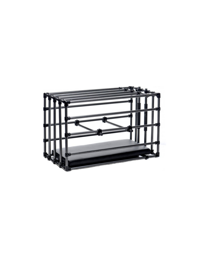 Kennel - Adjustable Puppy Cage with Padded Board