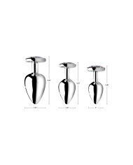 Rainbow Prism - Heart Butt Plug - Large