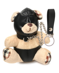 Hooded Teddy Bear Keychain - Tan