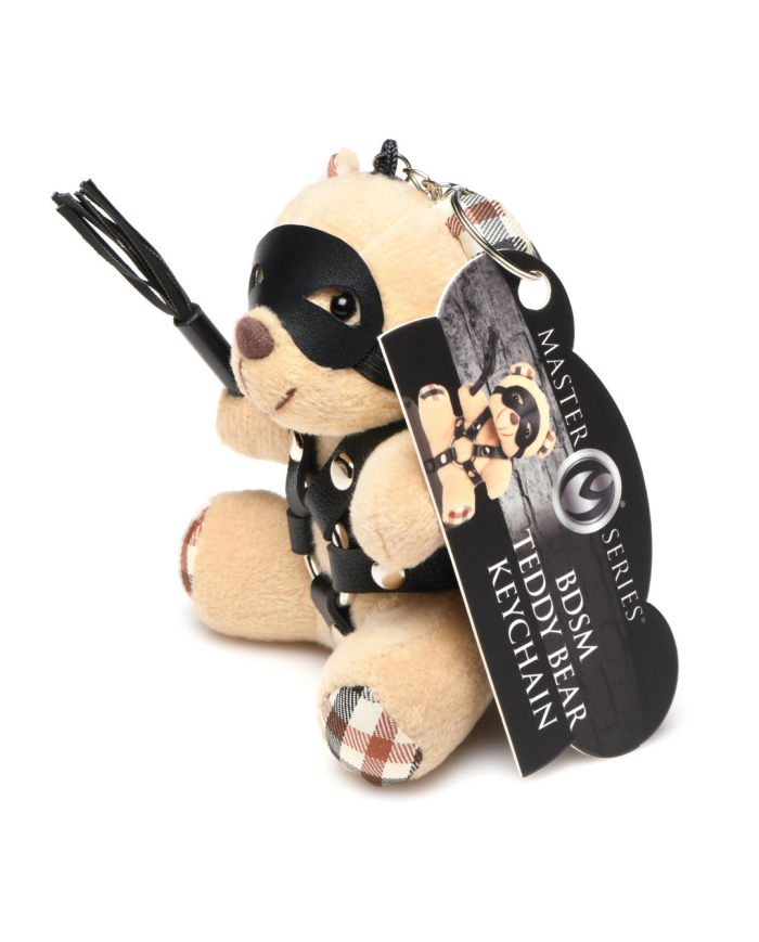 BDSM Teddy Bear Keychain - Tan