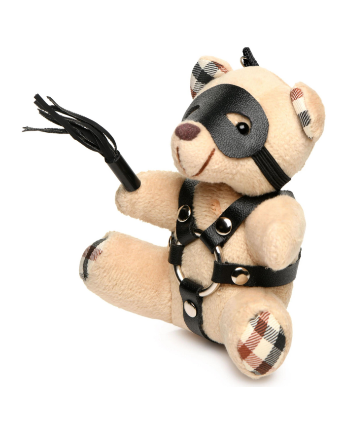 BDSM Teddy Bear Keychain - Tan