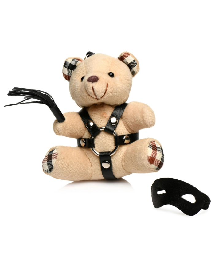 BDSM Teddy Bear Keychain - Tan