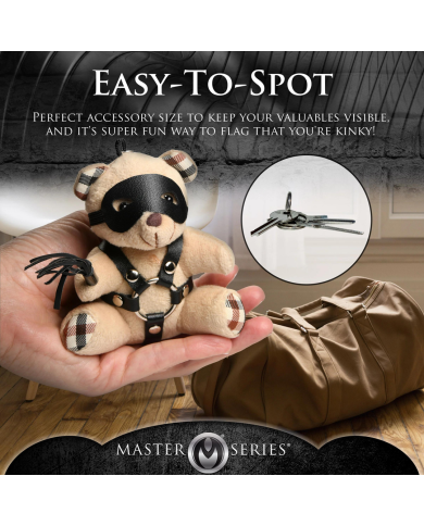 BDSM Teddy Bear Keychain - Tan