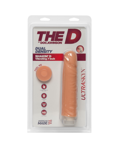 Shakin  D - Vibrating Realistic ULTRASKYN Dildo - 7   18 cm Shakin  D - Vibrating Realistic ULTRASKYN Dildo - 7   18 cm