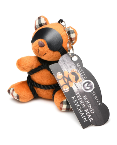 Rope Teddy Bear Keychain - Brown