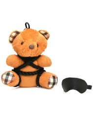 Rope Teddy Bear Keychain - Brown