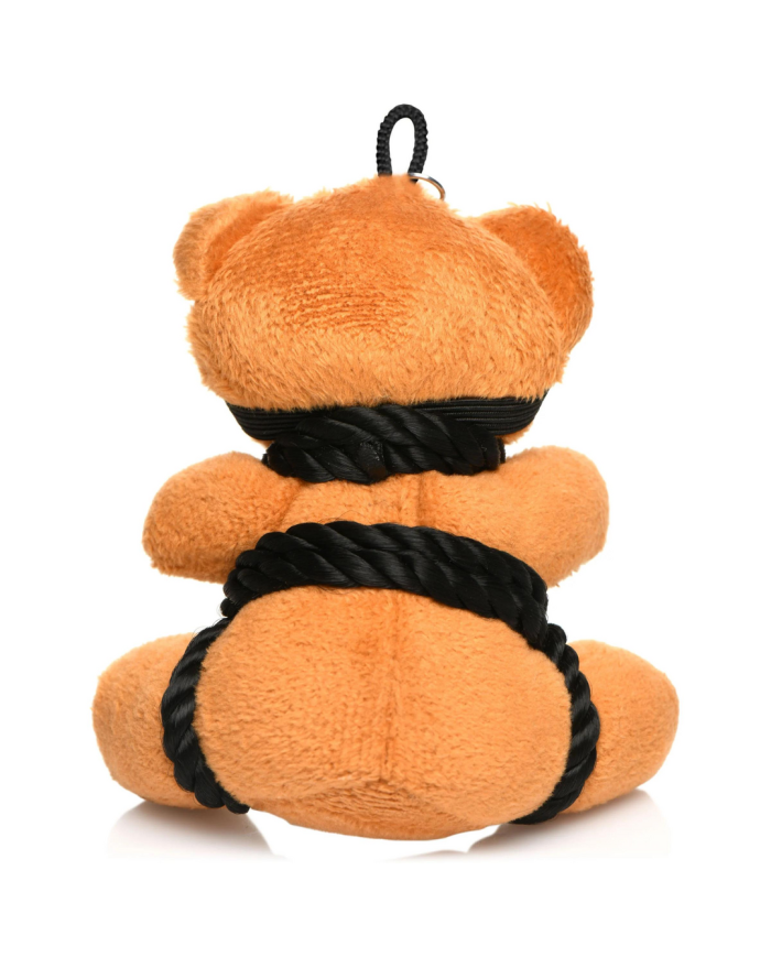 Rope Teddy Bear Keychain - Brown