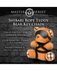 Rope Teddy Bear Keychain - Brown