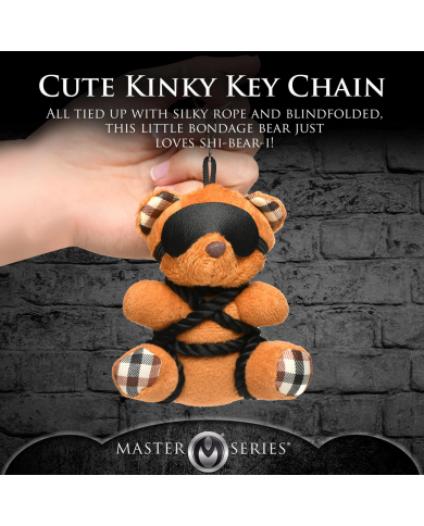 Rope Teddy Bear Keychain - Brown
