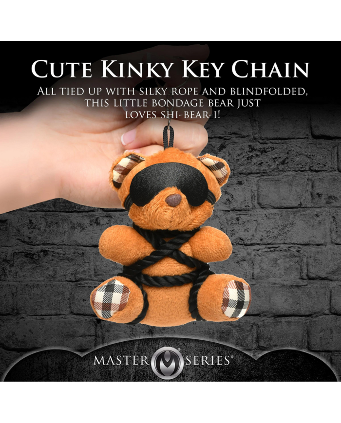 Rope Teddy Bear Keychain - Brown