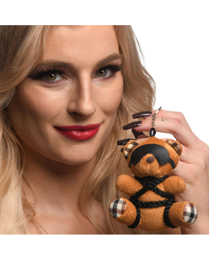 Rope Teddy Bear Keychain - Brown