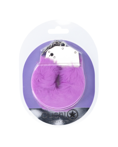 Heavy-duty Fluffy Handcuffs - Purple