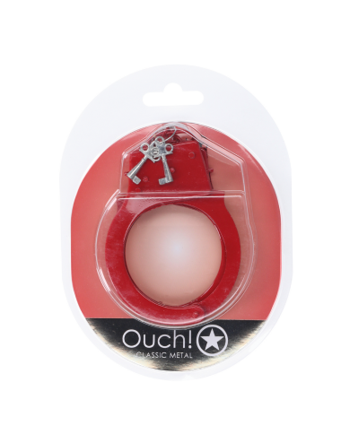 Classic Metal Handcuffs - Red
