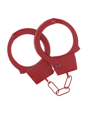 Classic Metal Handcuffs - Red