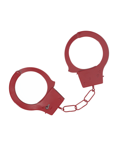 Classic Metal Handcuffs - Red