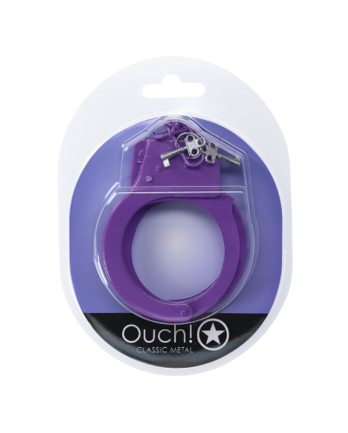 Classic Metal Handcuffs - Purple