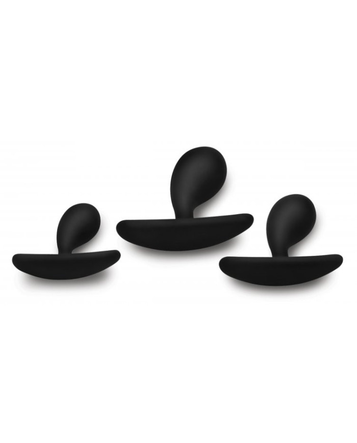 Master Series Dark Droplets 3 Piece Curved Anal Trainer Set