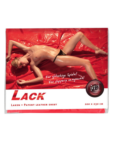 Vinyl Bed Sheet red 200x230cm Vinyl Bed Sheet red 200x230cm