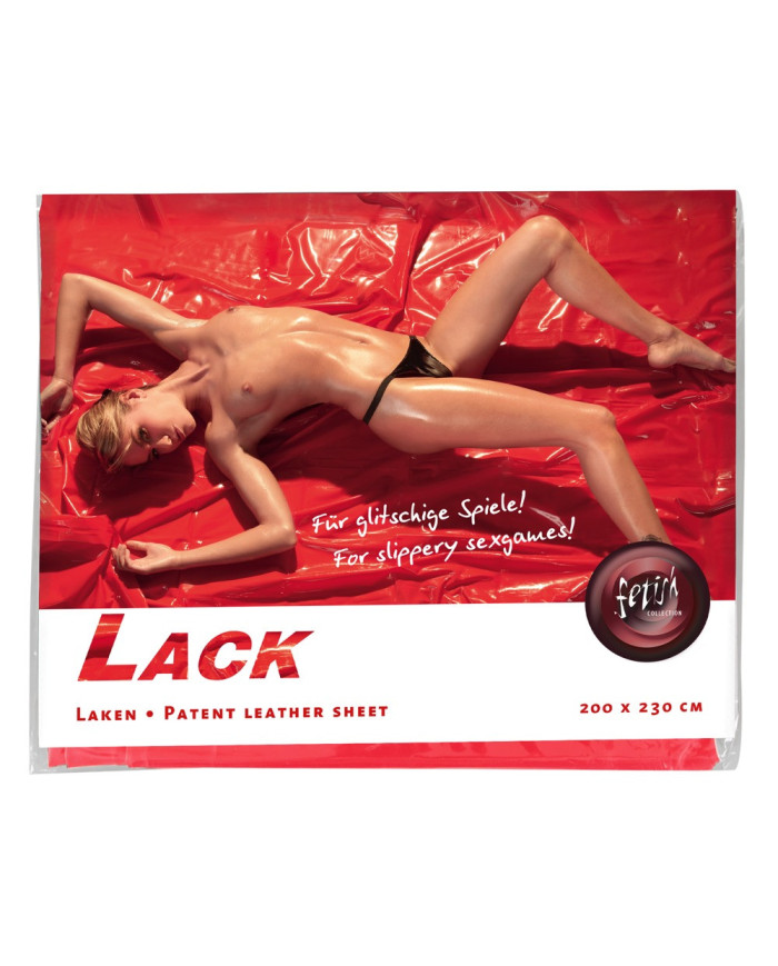 Vinyl Bed Sheet red 200x230cm Vinyl Bed Sheet red 200x230cm