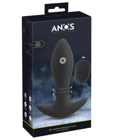 Anos RC Moving Rings Butt Plug Anos RC Moving Rings Butt Plug
