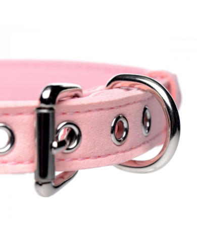 Master Series Sugar Kitty Cat Bell Collar Pink Silver