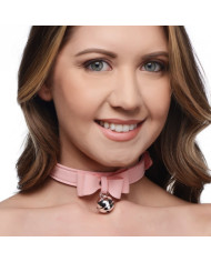 Master Series Sugar Kitty Cat Bell Collar Pink Silver
