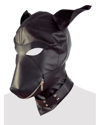 Imitation leather dog mask