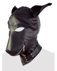 Imitation leather dog mask
