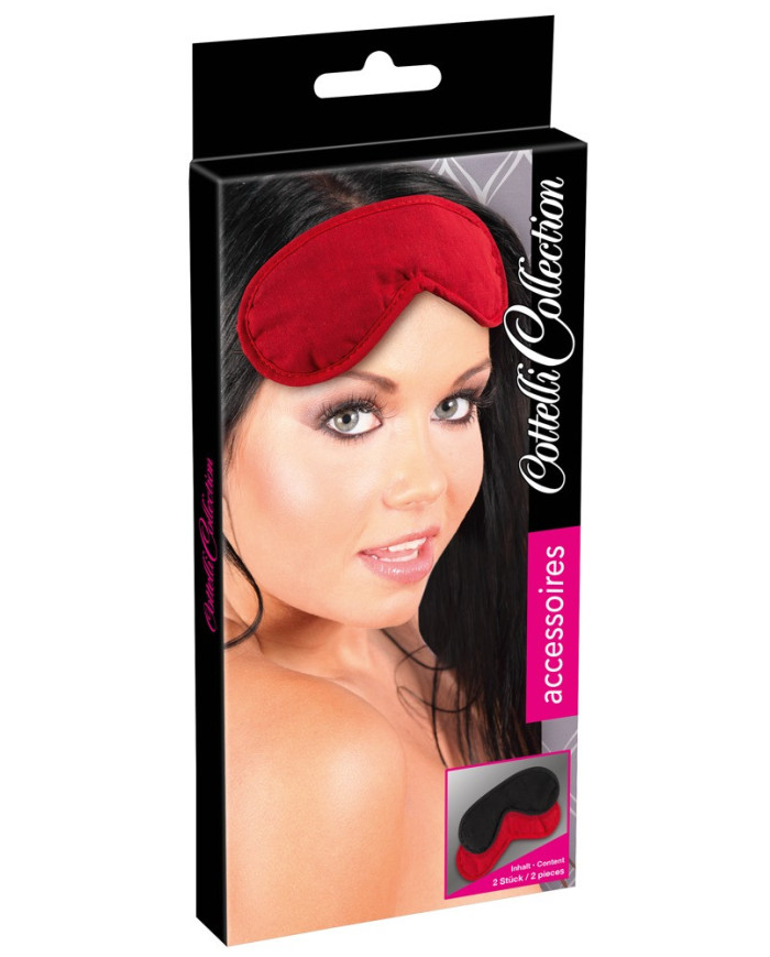 Blindfold Set pack of 2 red bl