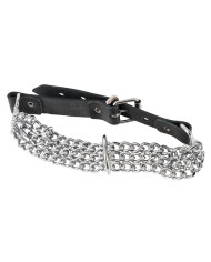 Leder Halsfessel Kette