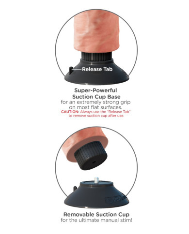 King Cock 7 inch Vibr. w.balls