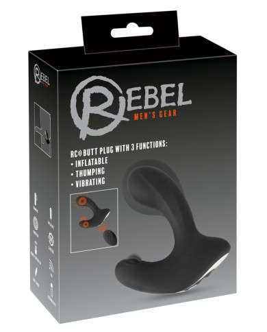 Rebel RC Butt Plug with 3 func Rebel RC Butt Plug with 3 func