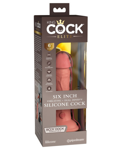 KCE 6 DD Vibrating Cock Tan