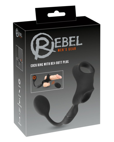 REBEL Cock ring with RC butt p REBEL Cock ring with RC butt p