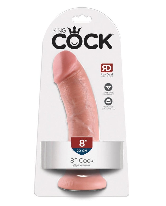 King Cock 8 inch Skin-coloured King Cock 8 inch Skin-coloured