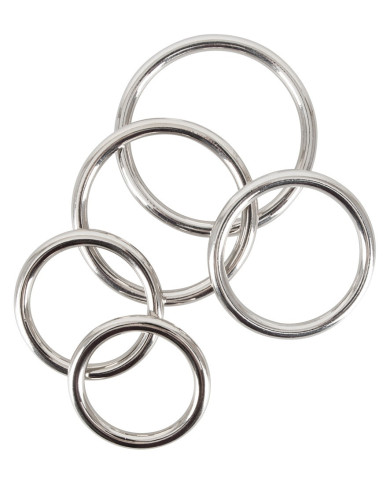 Bad Kitty Set of 5 Metal Rings