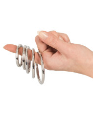 Bad Kitty Set of 5 Metal Rings