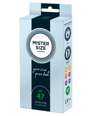 Mister Size 47mm pack of 10 Mister Size 47mm pack of 10