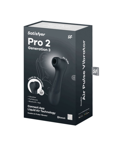 Pro 2 Generation 3with Liquid Air Technology  Vibration and Bluetooth App black