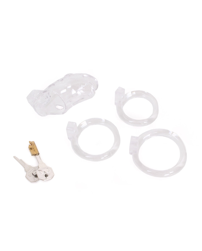 Plastic Chastity Cage Clear