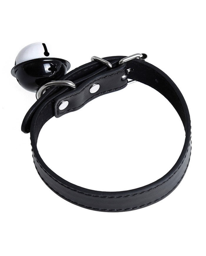 Collar with Bell PU-Leather
