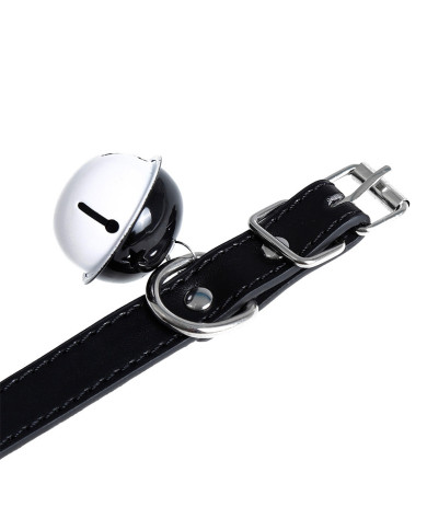 Collar with Bell PU-Leather