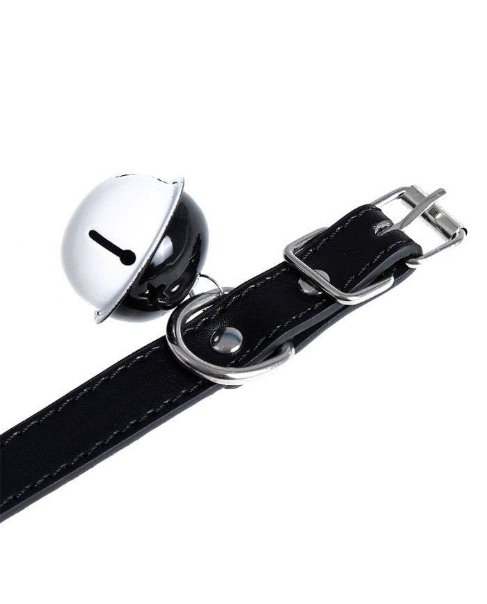 Collar with Bell PU-Leather