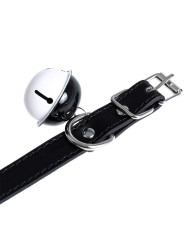 Collar with Bell PU-Leather