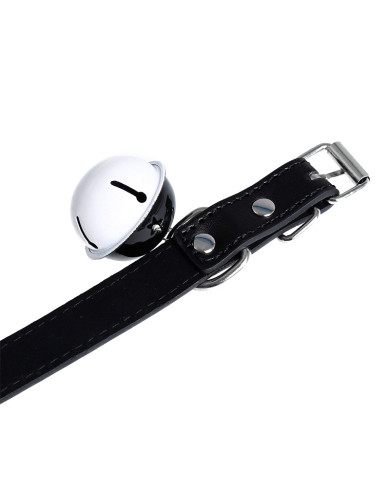 Collar with Bell PU-Leather