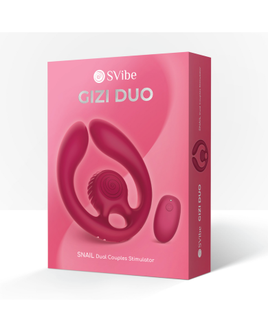 GIZI Duo - Dual Couples Stimulator - Burgundy GIZI Duo - Dual Couples Stimulator - Burgundy
